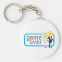Game Over Marriage (Miis) Keychain