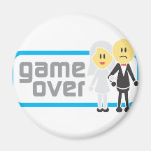 Game Over Marriage (Miis) Magnet