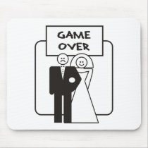 Game Over Marriage Mouse Pad