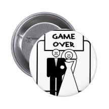 "Game Over" marriage Pin