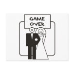 Game Over Marriage Post Cards