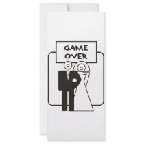Game Over Marriage Rack Cards