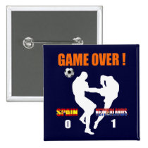 Game over Netherlands 1 Spain 0 Dutch Karate Kick buttons