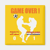 Game over Netherlands 1 Spain 0 Dutch Karate Kick magnets