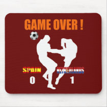 Game over Netherlands 1 Spain 0 Dutch Karate Kick mousepads