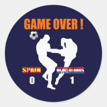 Game over Netherlands 1 Spain 0 Dutch Karate Kick stickers