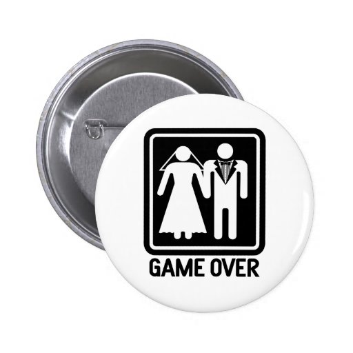 Game Over Pinback Button
