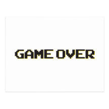Game Over Postcards