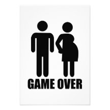 Game over Pregnancy Custom Announcements