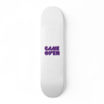 Game over skate board deck