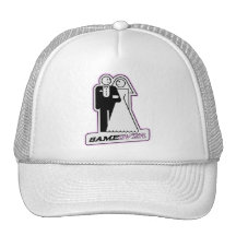 Game Over Wedding Bride & Groom TShirt (light pink Hat