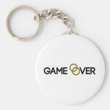 Game over Wedding rings Key Chain