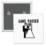 Game Paused Bride & Groom Buttons
