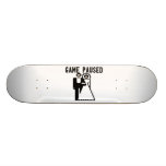 Game Paused Bride & Groom Skateboard