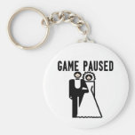 Game Paused Keychain