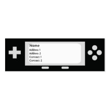 Game - Skinny Business Card Template
