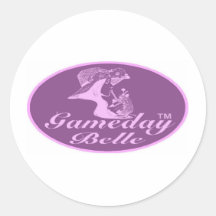 Gameday Belle Signature Designs Round Stickers