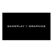Gameplay > Graphics. Black White. Business Cards
