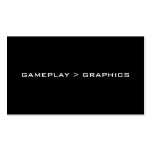 Gameplay > Graphics. Black White. Business Cards