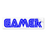 Gamer Bumper Sticker bumper stickers
