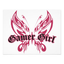 Gamer Butterfly Personalized Invites