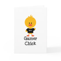 Gamer Chick Greeting Card