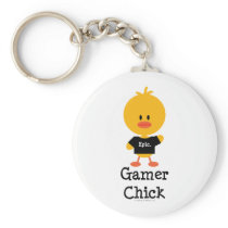 Gamer Chick Keychain