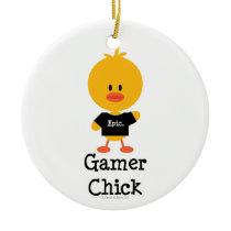 Gamer Chick Ornament