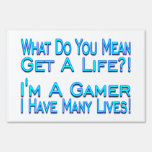 Gamer de beaucoup de vies panneaux publicitaires