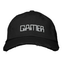 GAMER EMBROIDERED BASEBALL CAP