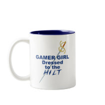 Gamer Girl Dressed to the Hilt Coffee Mug
