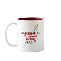 Gamer Girl Dressed to the Hilt Coffee Mug