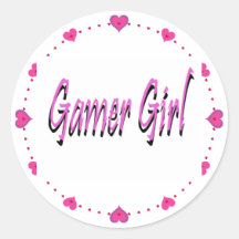 Gamer girl sticker