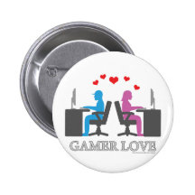 Gamer Love Pinback Buttons