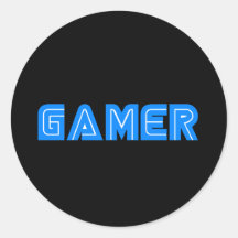 Gamer Round Sticker