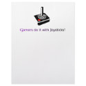 Gamers do it with Joysticks! letterhead