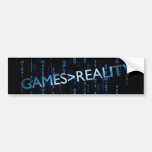 Games Greater Than Reality Bumper Stickers
