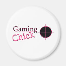 Gaming Chick Refrigerator Magnets