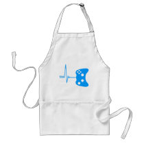 Gaming Heart Beat - gamer video games geek pad Aprons