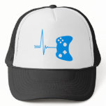 Gaming Heart Beat - gamer video games geek pad Hats