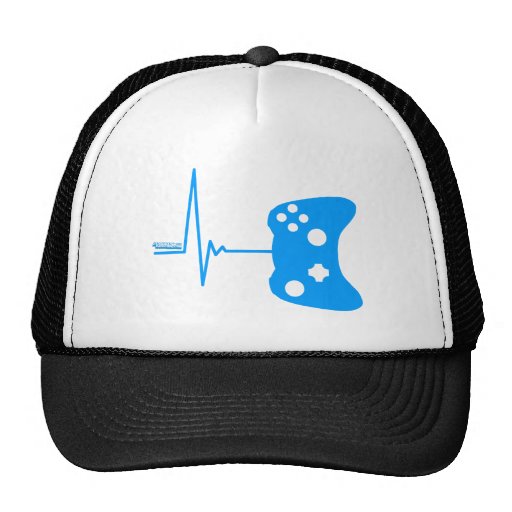 Gaming Heart Beat - gamer video games geek pad Hats