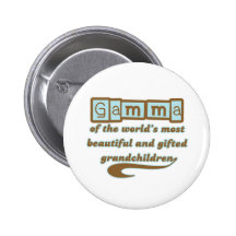 Gamma of Gifted Grandchildren Pinback Buttons