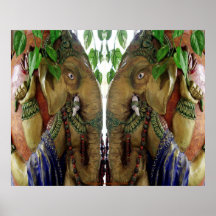 Ganapati carrying holy water posters