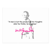 gandhi 2 carte postale