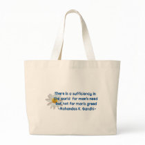Gandhi Earth Quote Bag
