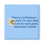 Gandhi Earth Quote Magnets