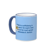 Gandhi Earth Quote Mug