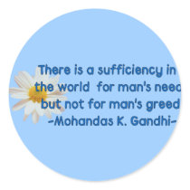 Gandhi Earth Quote Sticker