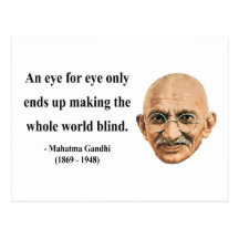 Gandhi Quote 3b Post Card