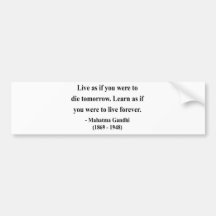 Gandhi Quote 4a Bumper Sticker